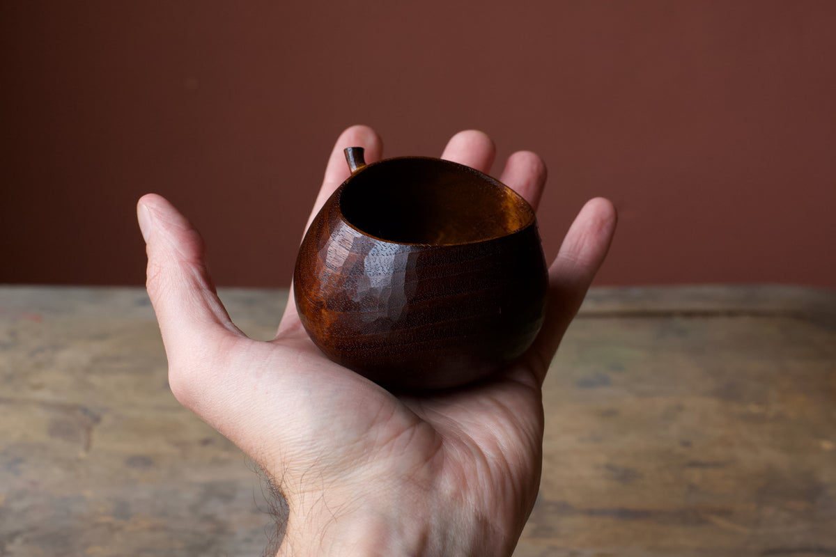 Walnut 'Harvest' Drinking Vessel With Urushi