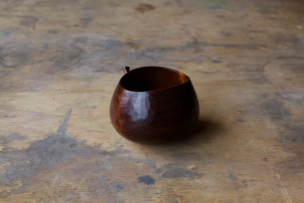 Walnut 'Harvest' Drinking Vessel With Urushi