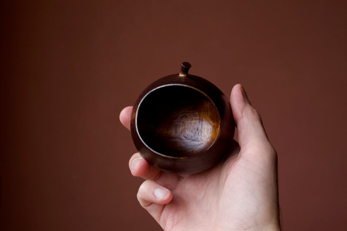 Walnut 'Harvest' Drinking Vessel With Urushi