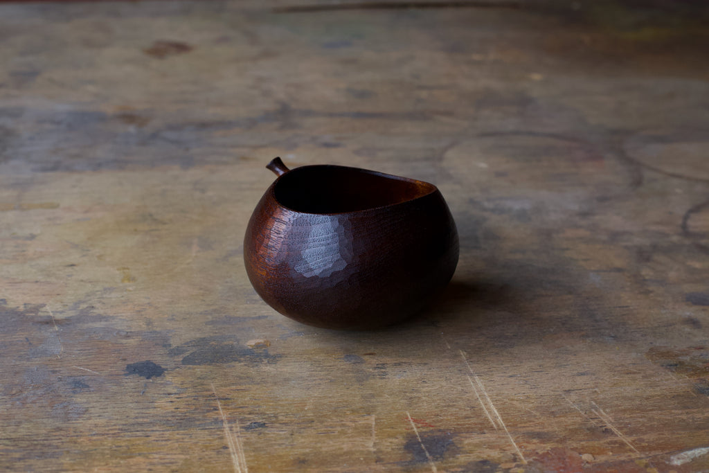 Small Black Walnut 'Harvest' Drinking Vessel With Urushi