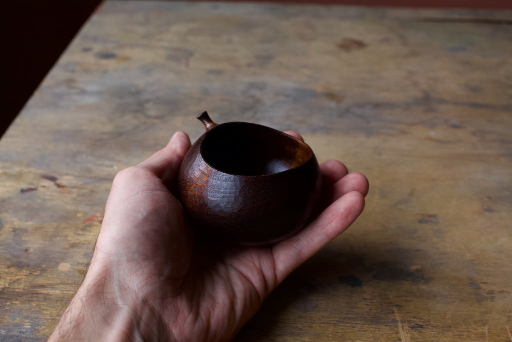 Small Black Walnut 'Harvest' Drinking Vessel With Urushi