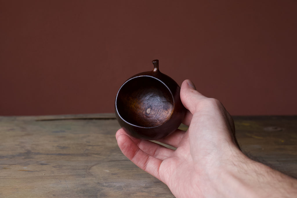 Small Black Walnut 'Harvest' Drinking Vessel With Urushi