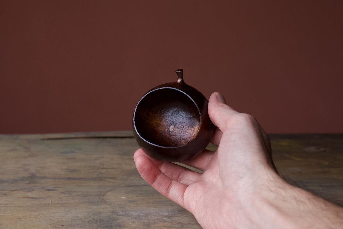 Small Black Walnut 'Harvest' Drinking Vessel With Urushi