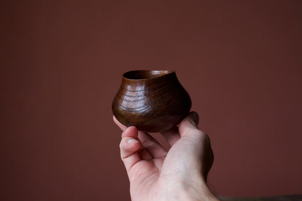 Elm 'Butternut' Drinking Vessel With Urushi - Calm Carving Project