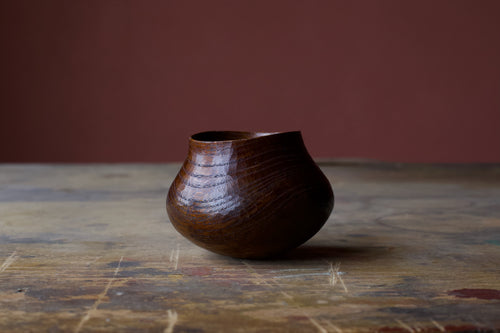Elm 'Butternut' Drinking Vessel With Urushi - Calm Carving Project