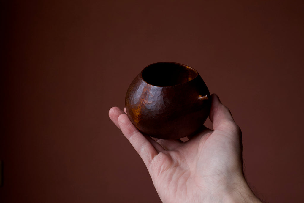 Alder 'Harvest' Drinking Vessel With Urushi