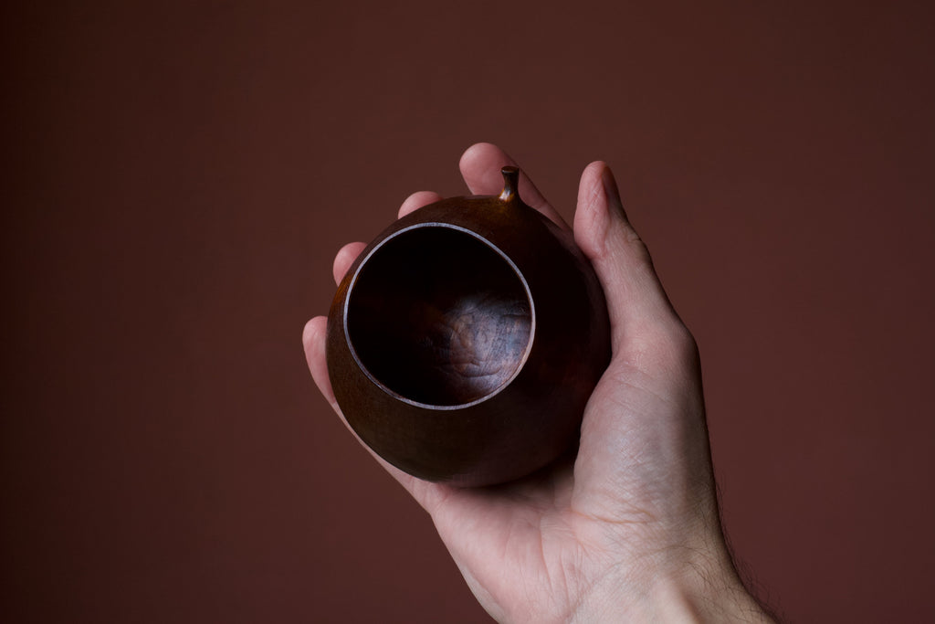 Alder 'Harvest' Drinking Vessel With Urushi