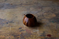 Walnut 'Pattypan' Drinking Vessel With Urushi