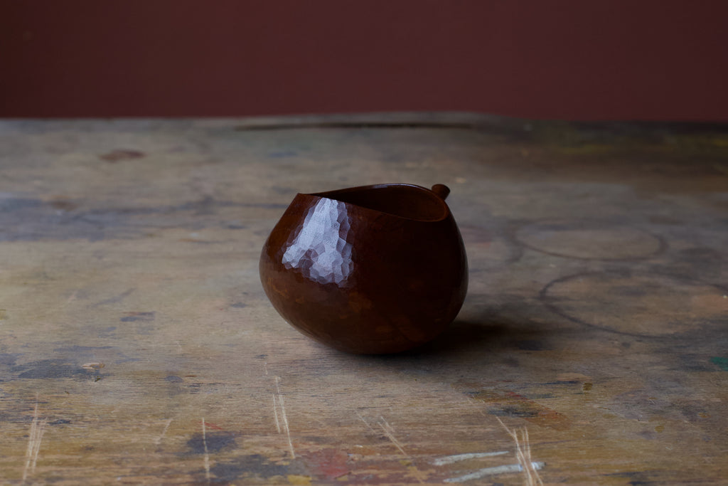 Walnut 'Harvest' Drinking Vessel With Urushi