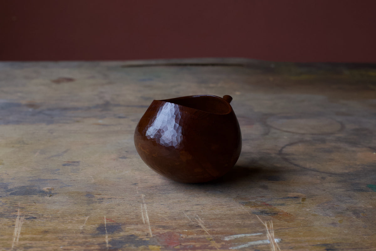 Walnut 'Harvest' Drinking Vessel With Urushi