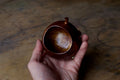 Walnut 'Harvest' Drinking Vessel With Urushi
