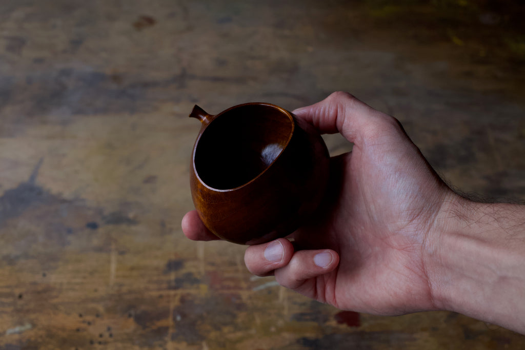 Walnut 'Harvest' Drinking Vessel With Urushi