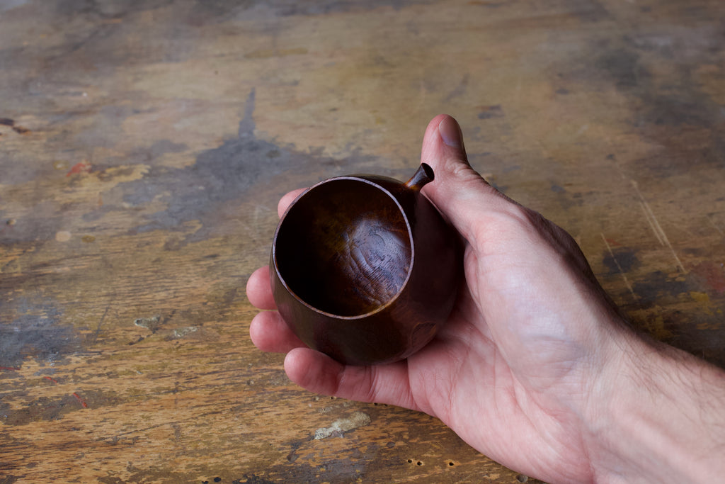 Small Wanut 'Harvest' Vessel With Urushi