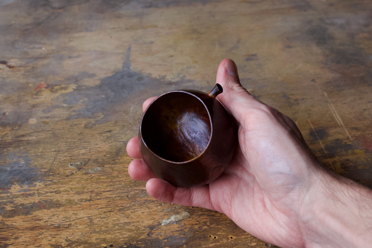 Small Wanut 'Harvest' Vessel With Urushi