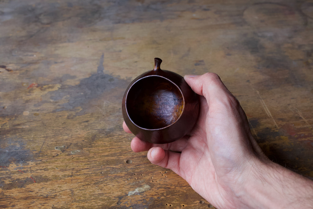Small Wanut 'Harvest' Vessel With Urushi