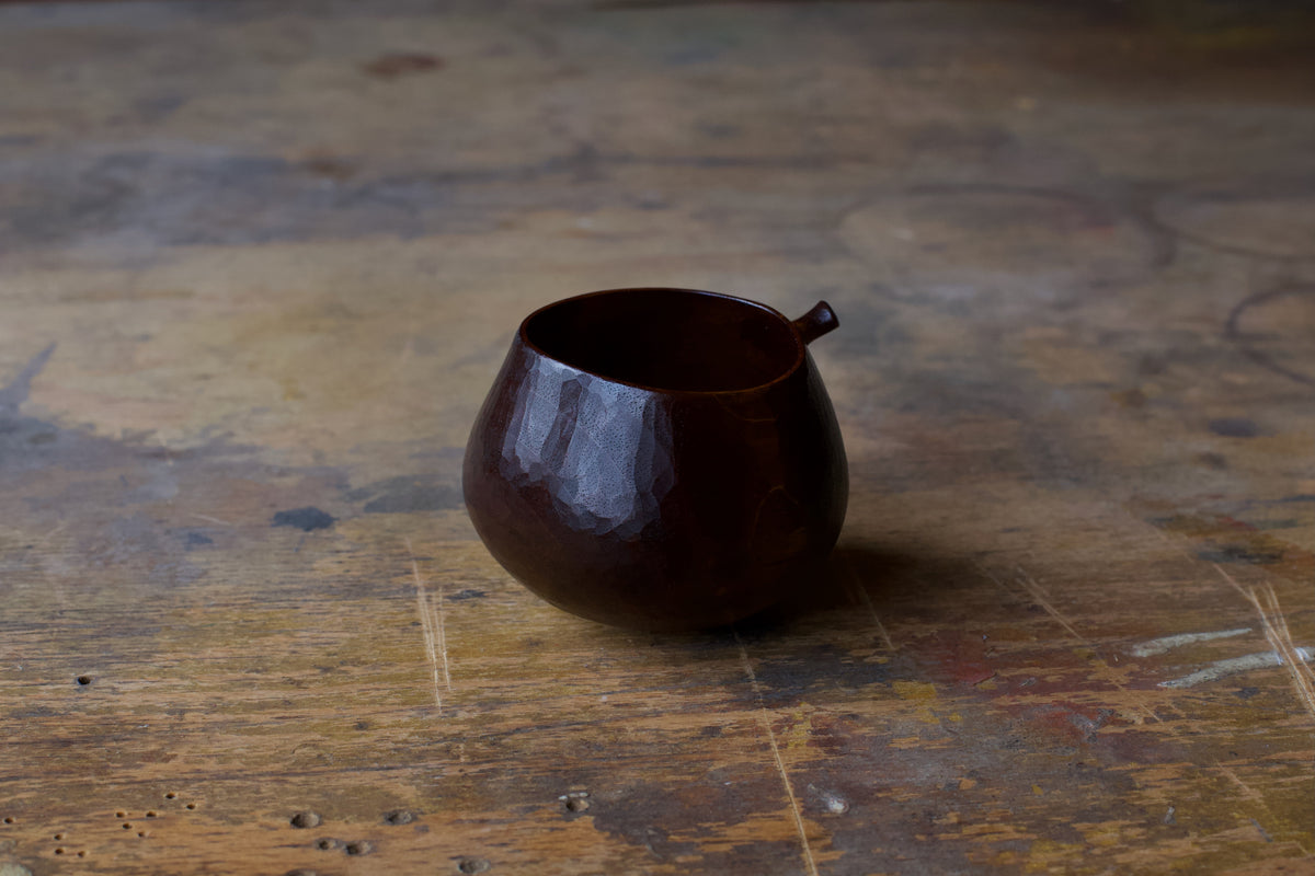 Small Wanut 'Harvest' Vessel With Urushi