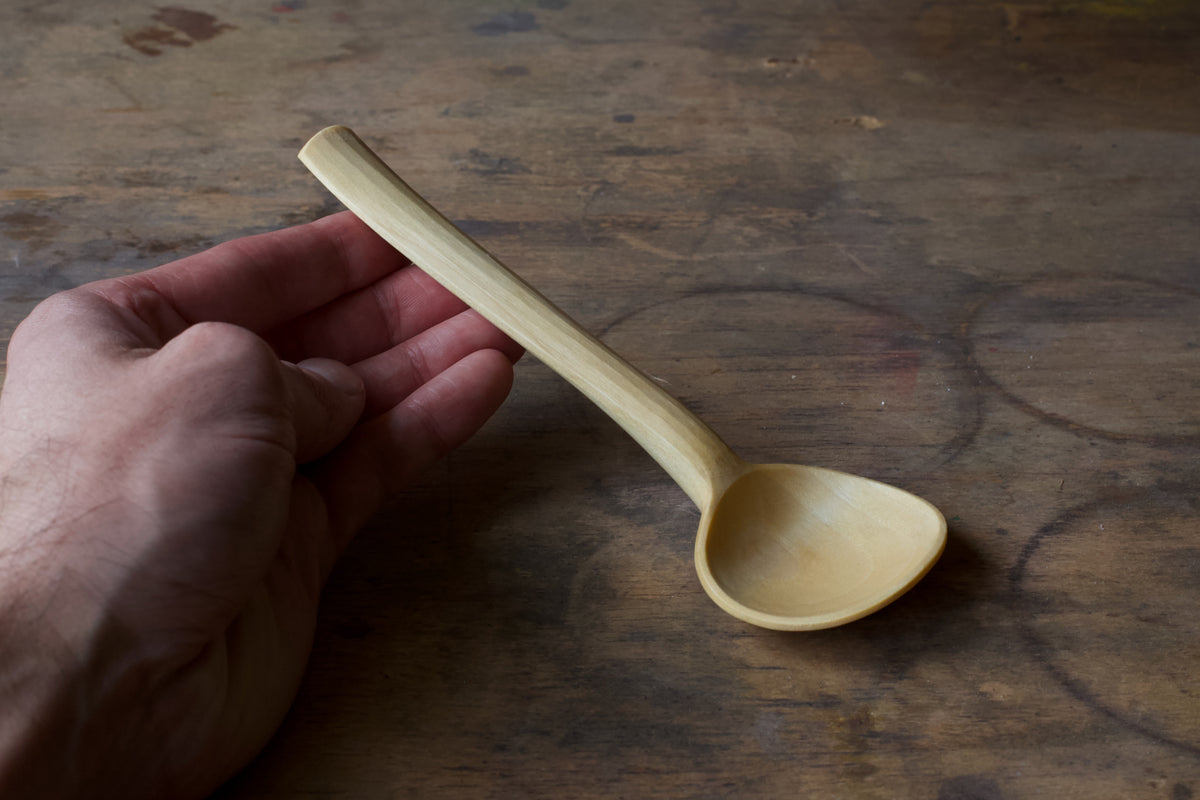 Large Eating / Small Serving Spoon in Walnut