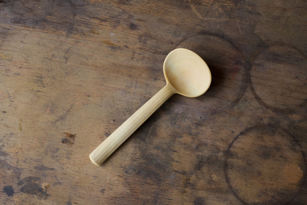 Large Eating / Small Serving Spoon in Walnut