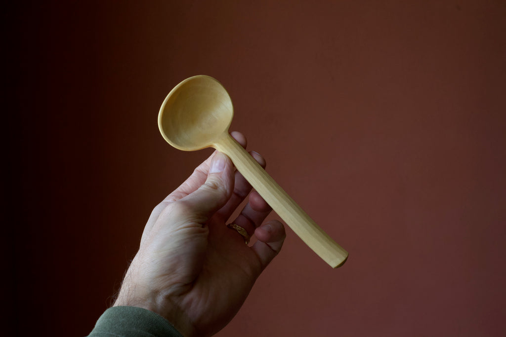 Large Eating / Small Serving Spoon in Walnut