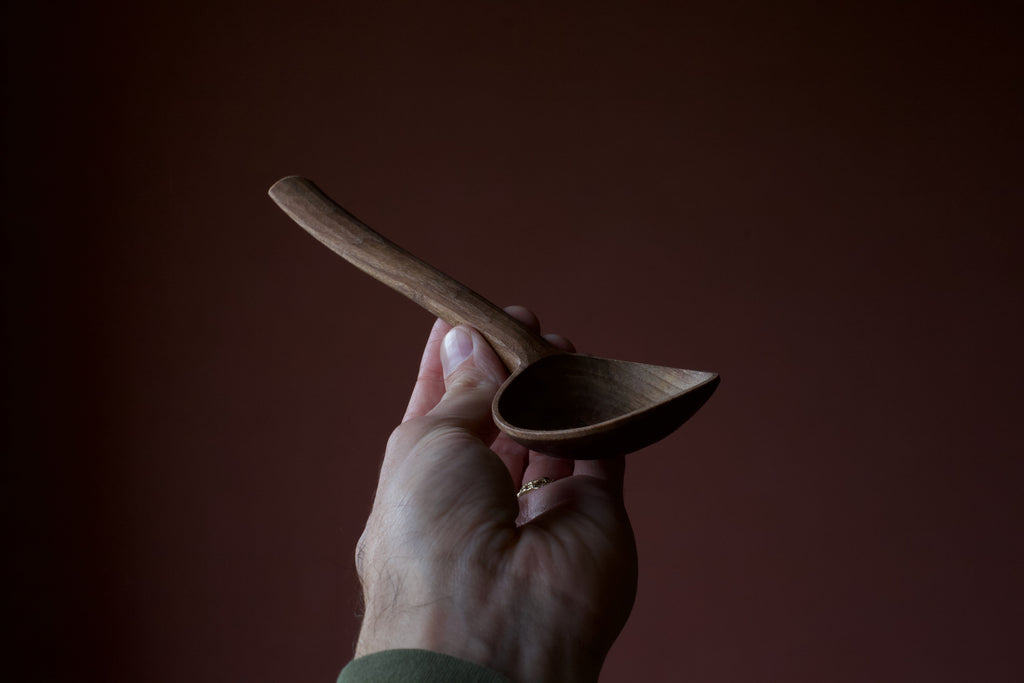 Cooking Spoon in Black Walnut