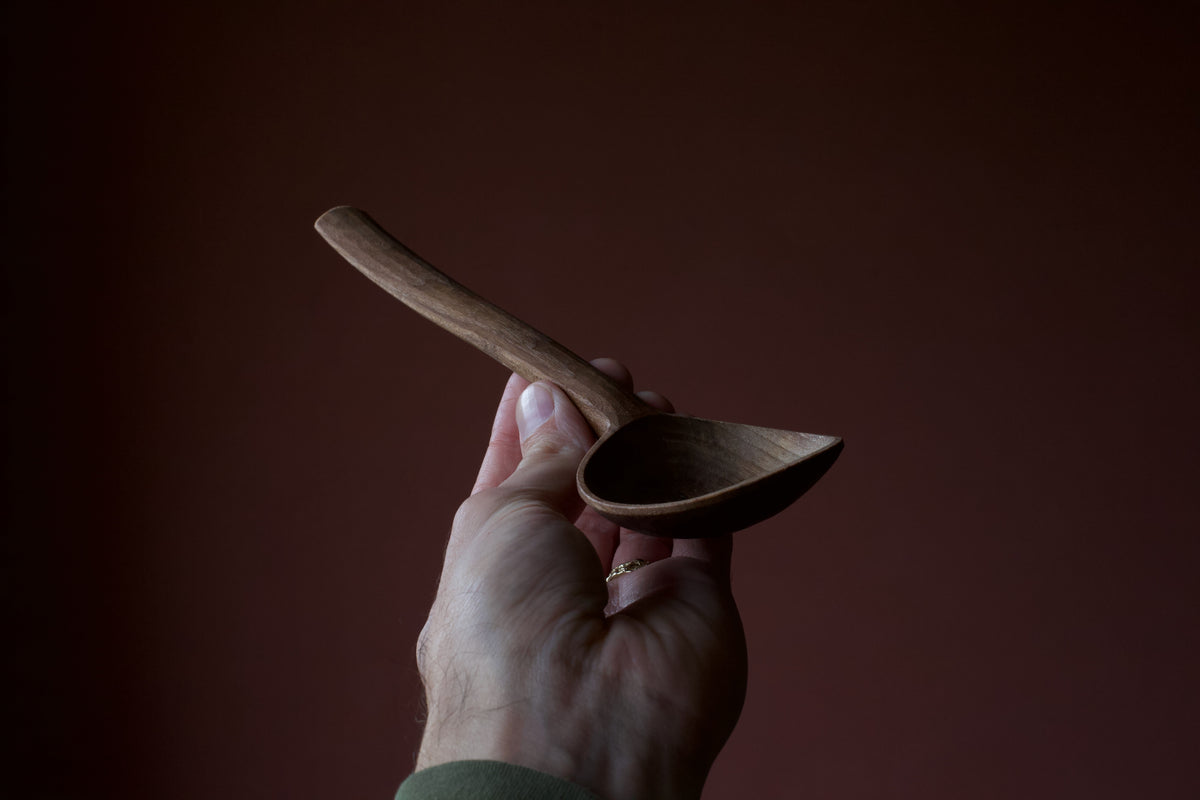 Cooking Spoon in Black Walnut