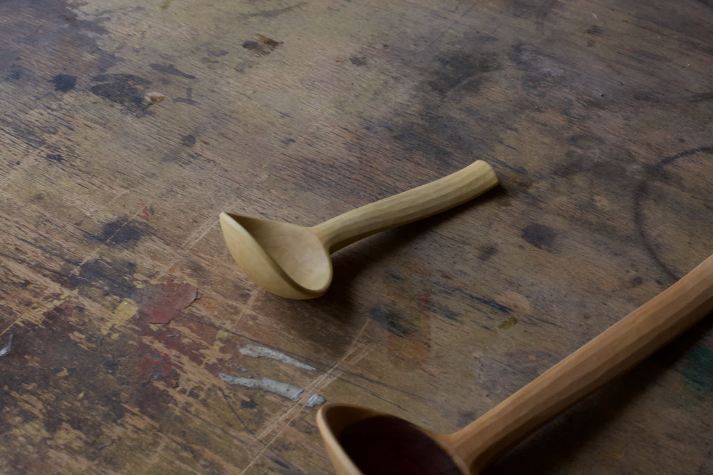 Small Bent Branch Scoop Spoon in Walnut