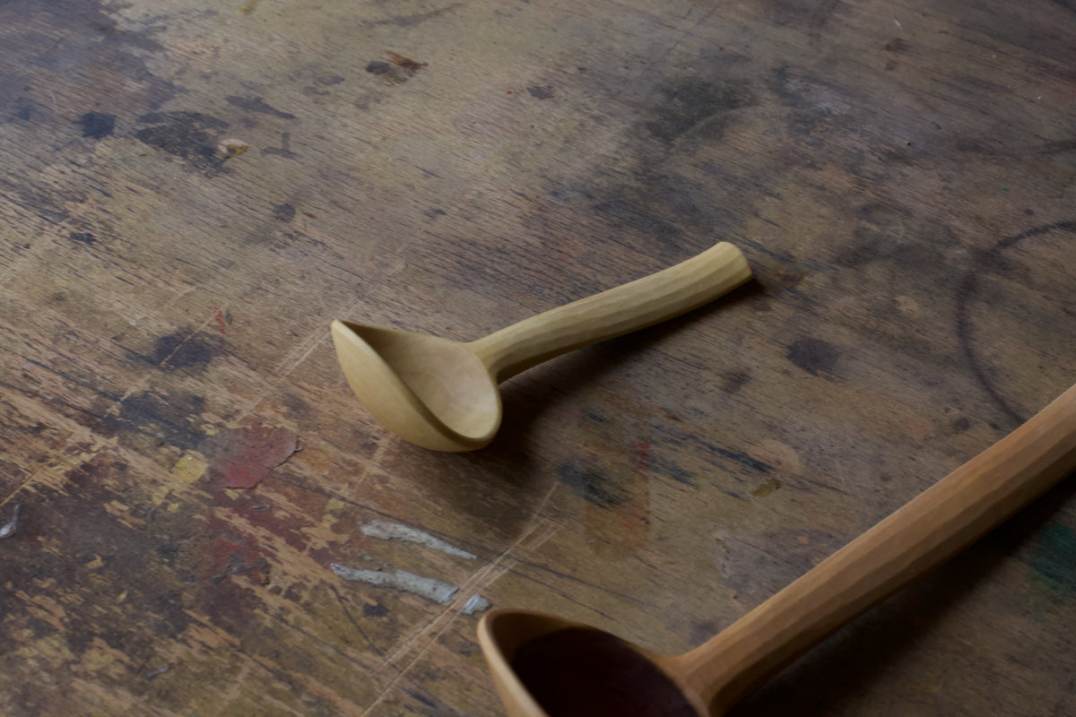 Small Bent Branch Scoop Spoon in Walnut