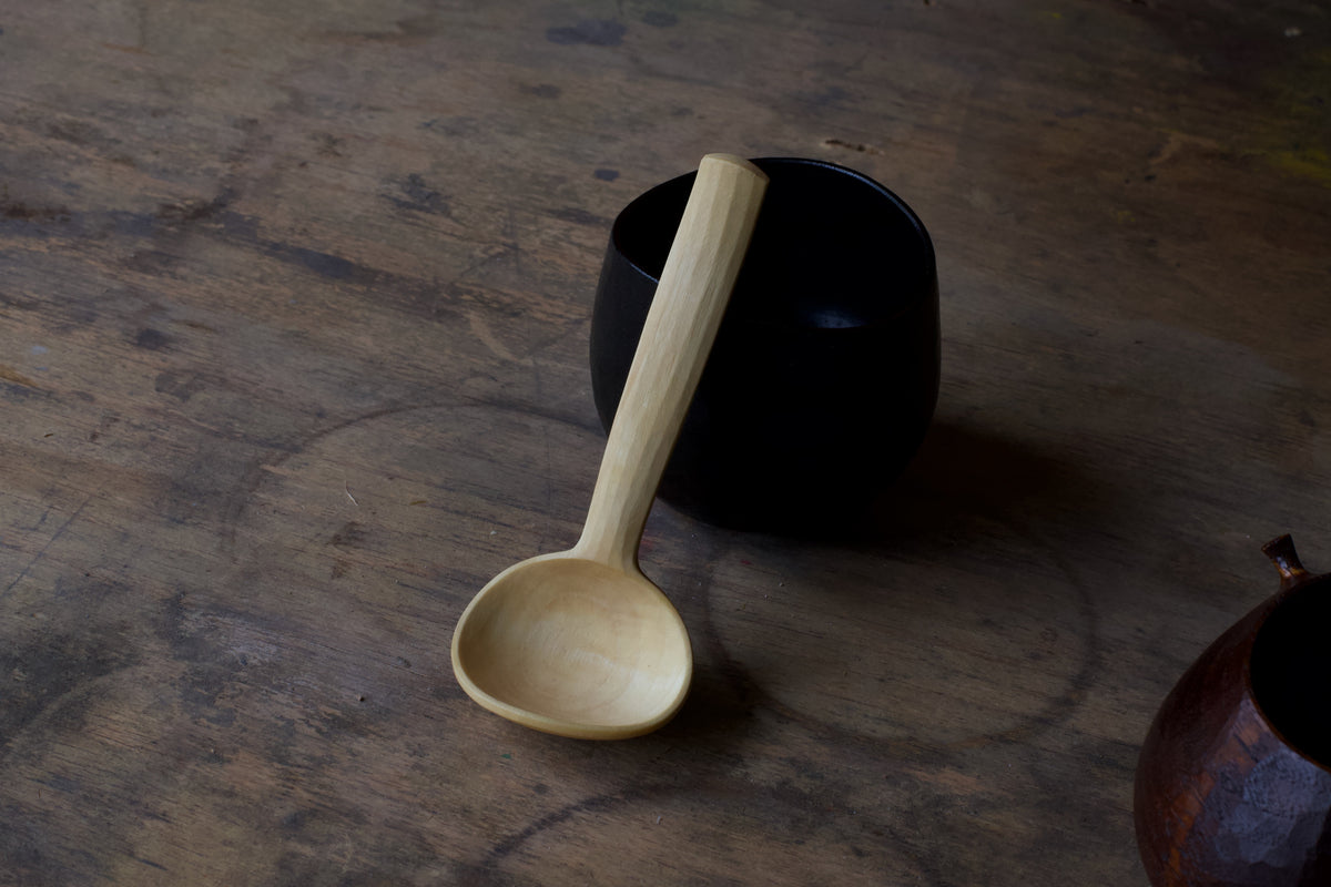 Small Bent Branch Scoop Spoon in Walnut