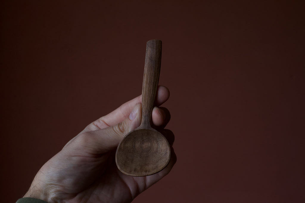 Small Eating Spoon in Black Walnut