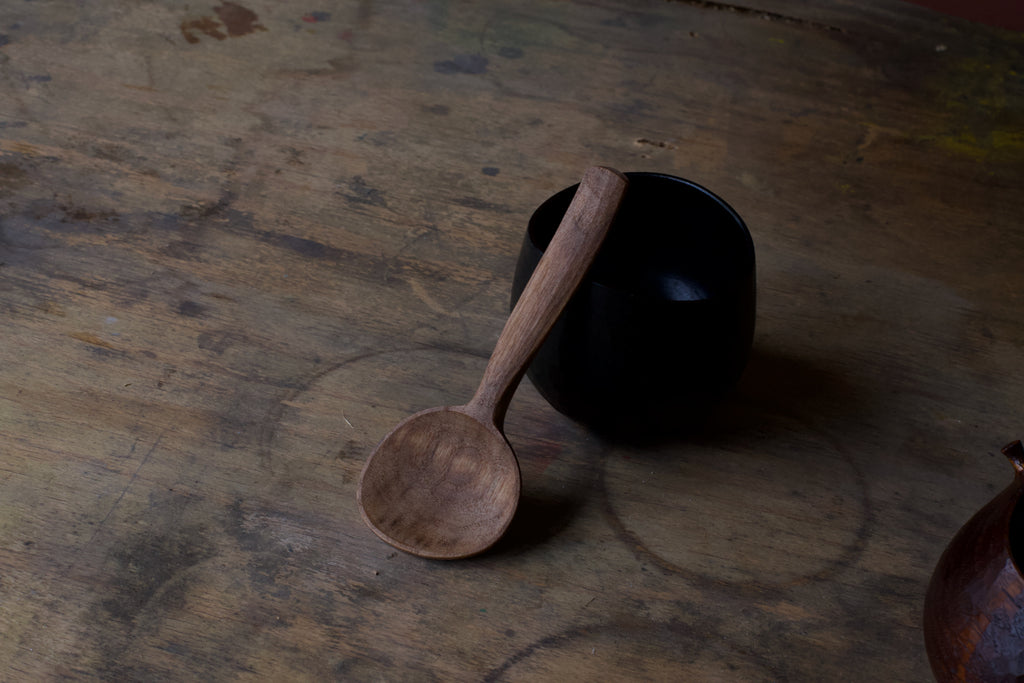 Small Eating Spoon in Black Walnut