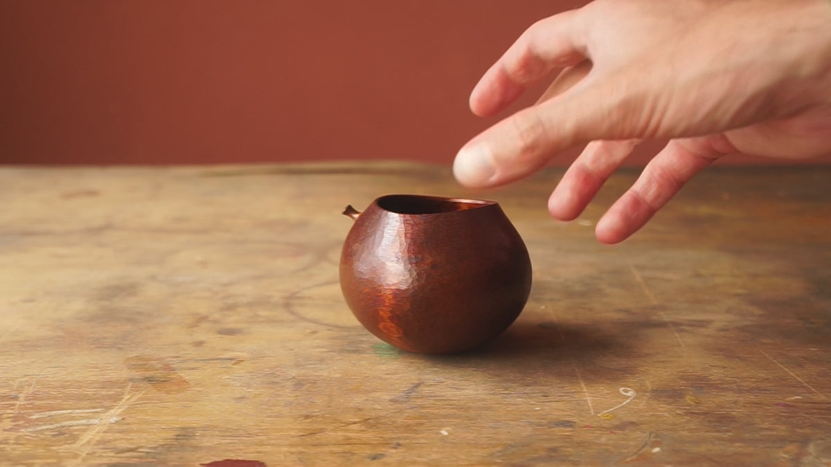 Alder 'Harvest' Drinking Vessel With Urushi