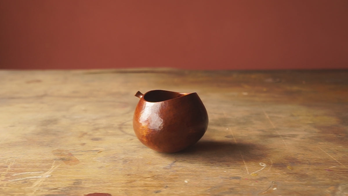Walnut 'Harvest' Drinking Vessel With Urushi