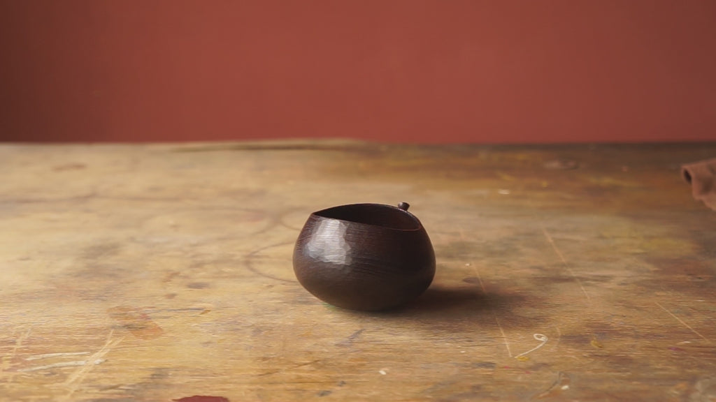 Small Black Walnut 'Harvest' Drinking Vessel With Urushi